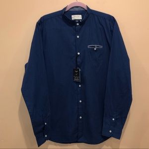 Breakout Pakistani Blue Black Kurta Shirt